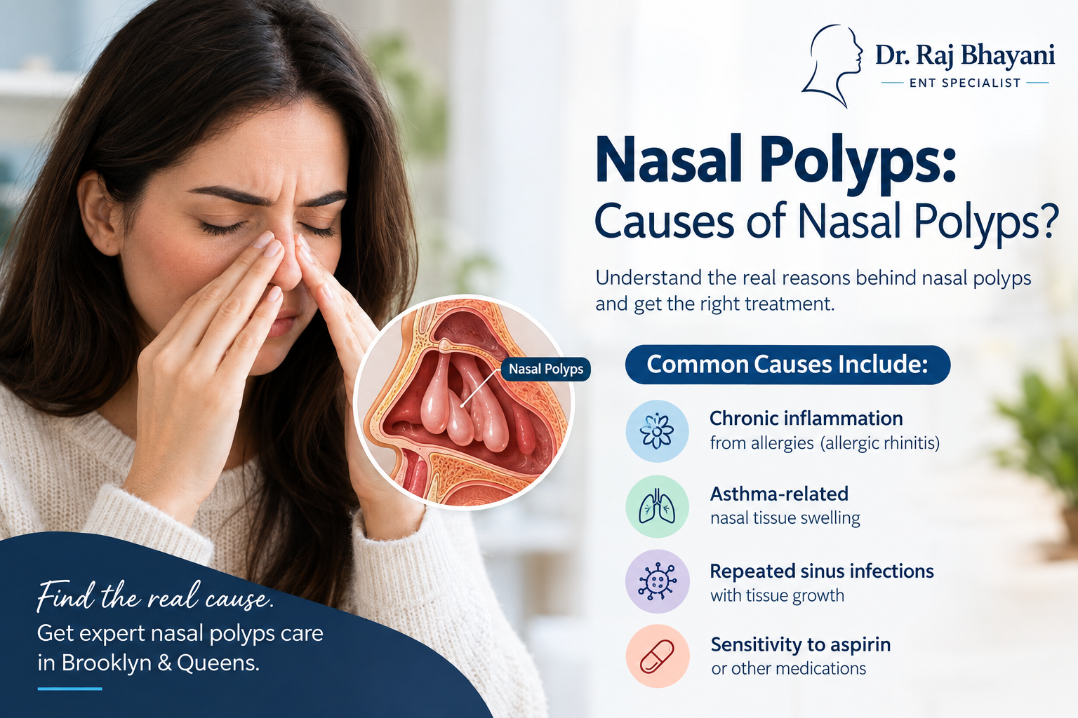 Read more about the article Dr Raj Bhayani Sinus Specialist | Nasal Polyp Treatment Options